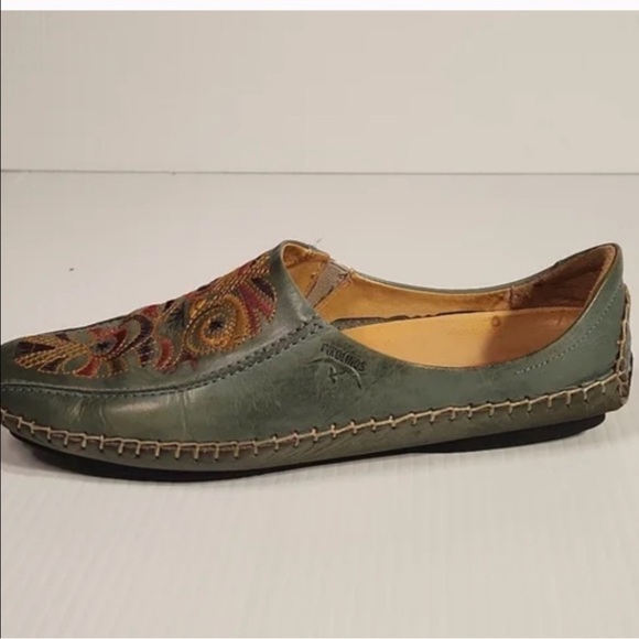 Pikolinos Embroidered Leather Driving Moccasins in Sz 41 or U. S. 10.5/11 - Picture 5 of 10